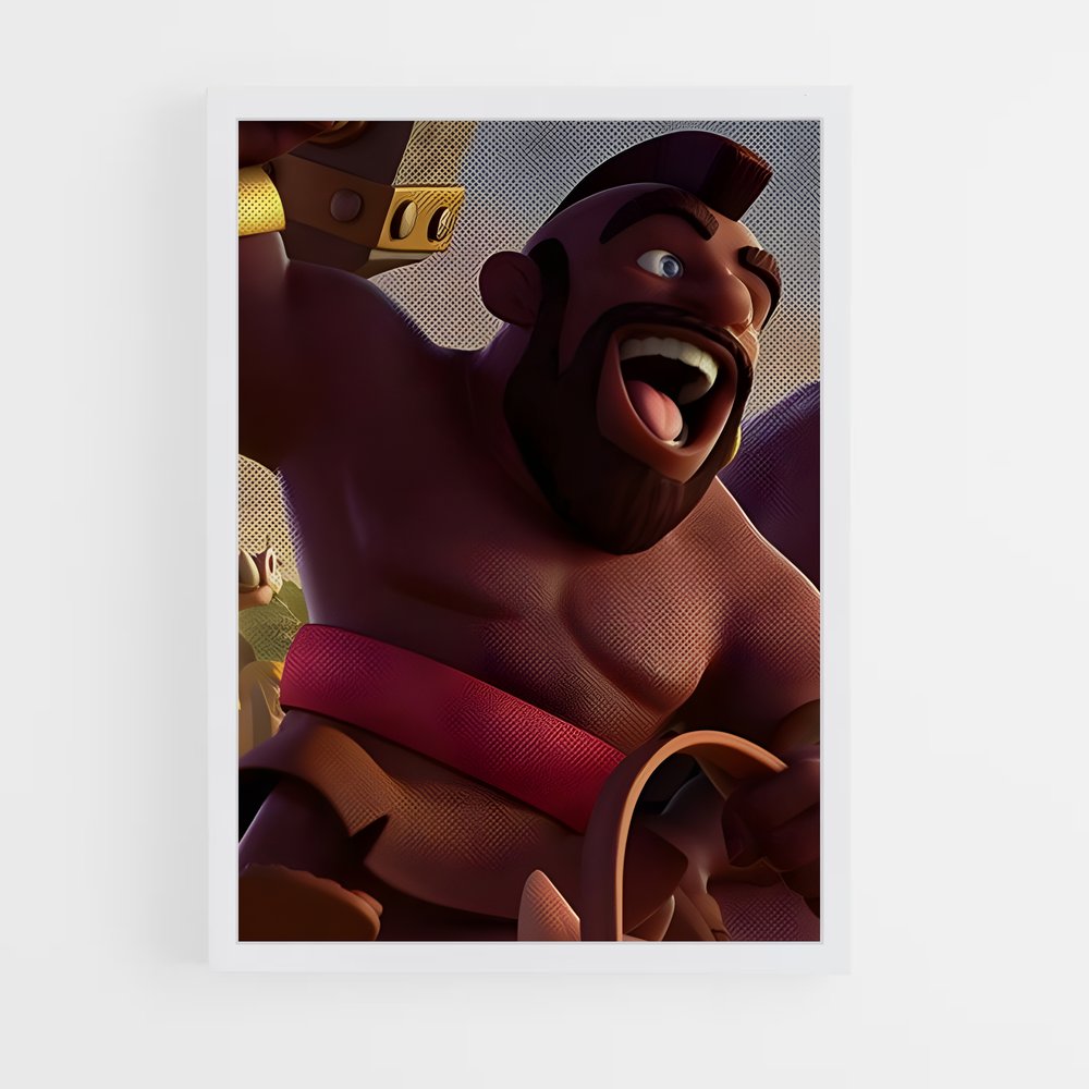 Poster Clash Royale : Hog Rider en Action (vue 3)